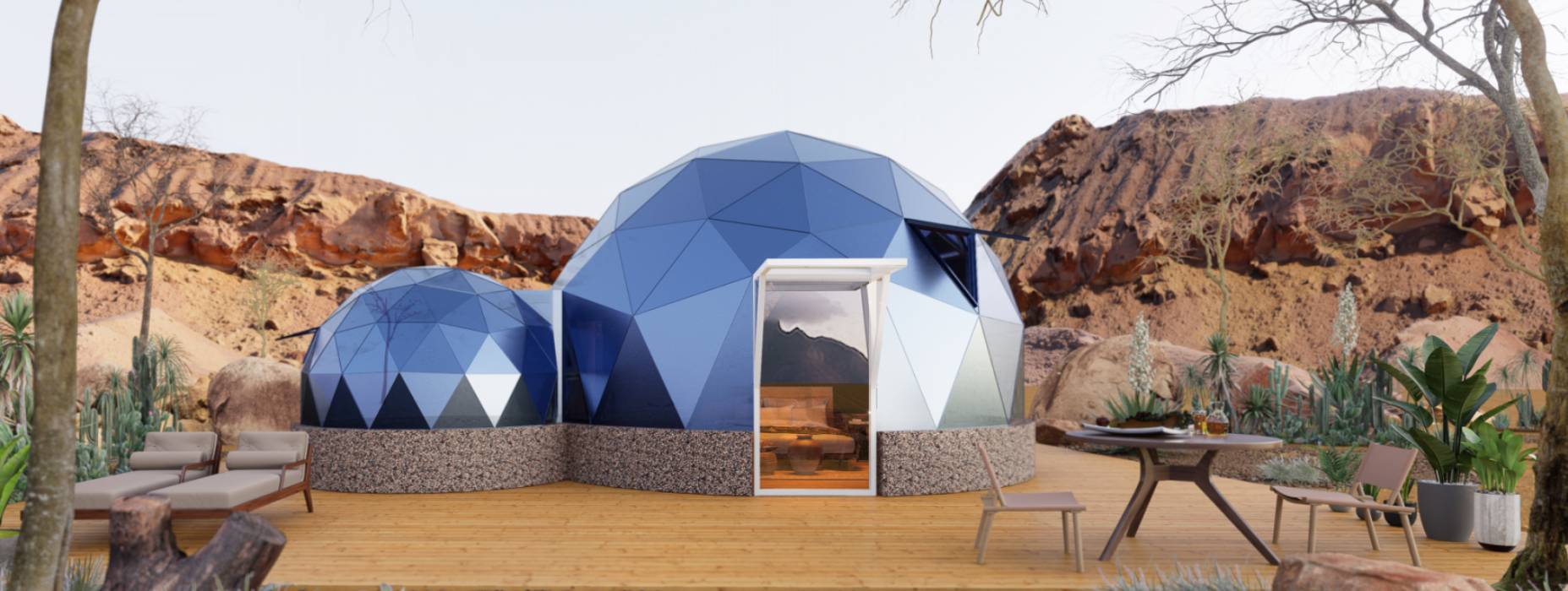 郁南县球形智能光伏玻璃星空房